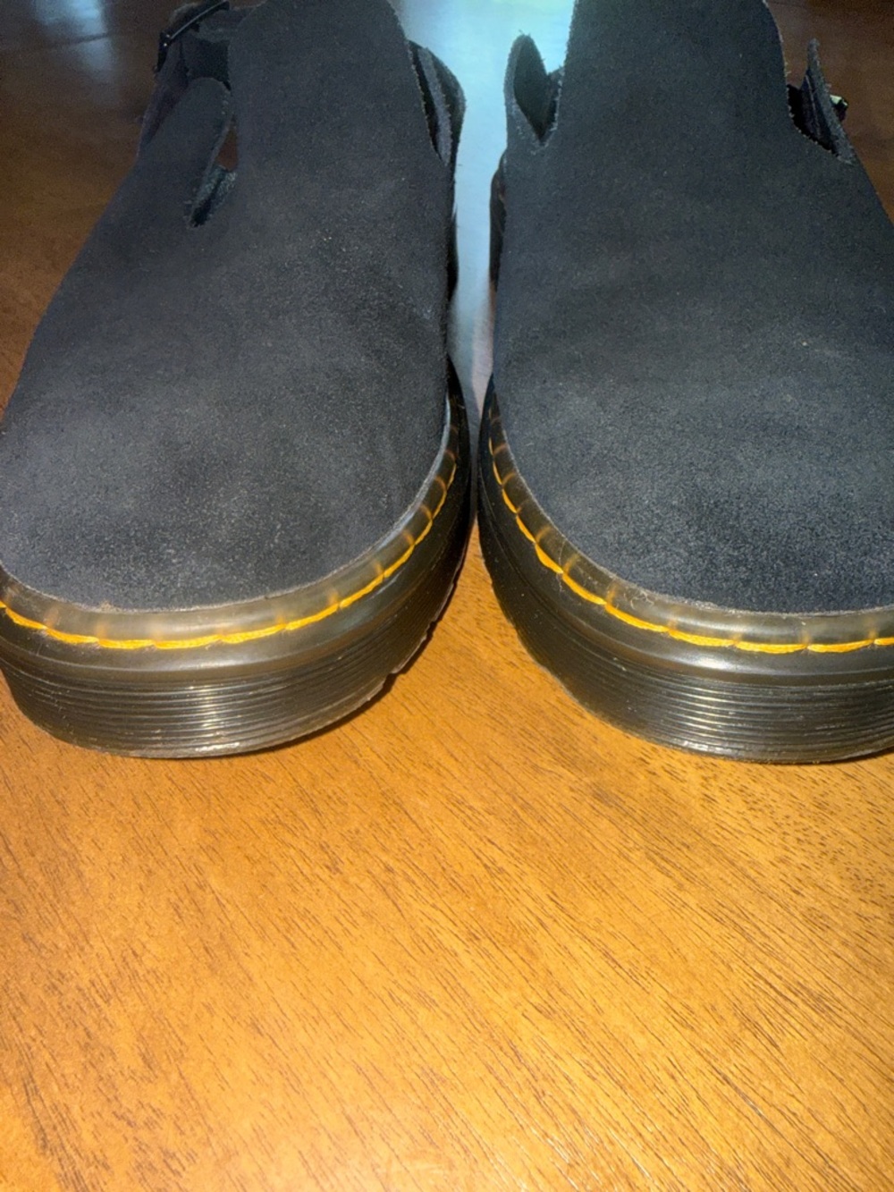 Dr.Martens Suede Backstrap Clog Shoes - Picture 12 of 14
